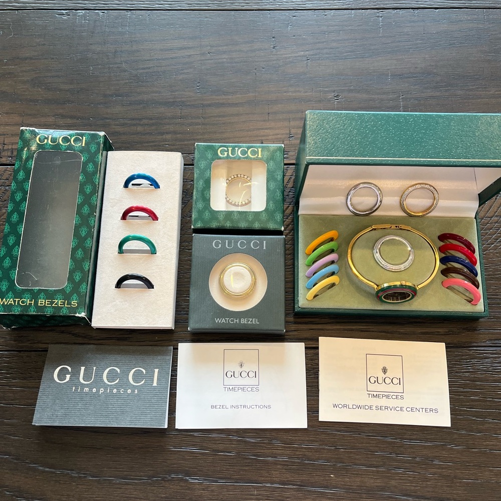 Vintage Gucci Gold Bangle Bezel Watch 11/12.2 - Picture 5 of 7